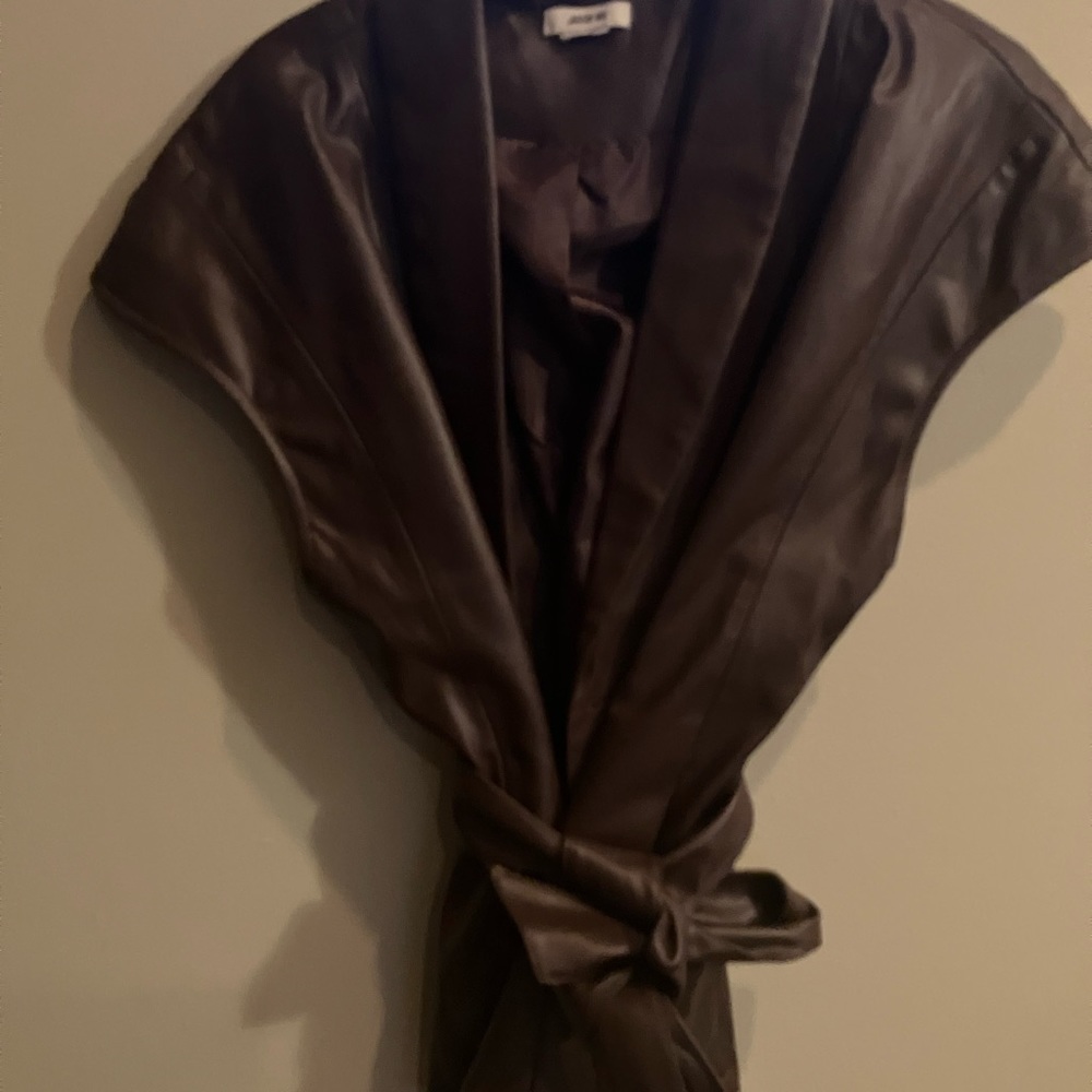 Sleeveless Leather Vest